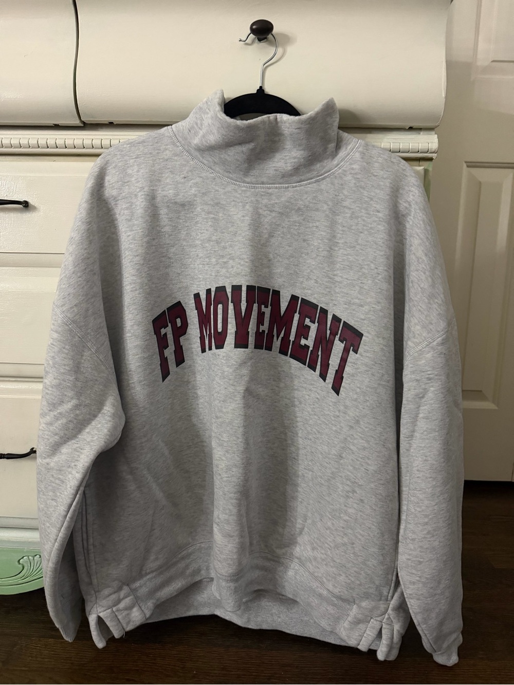 FP Movement Gray Mock Neck Sweatshirt